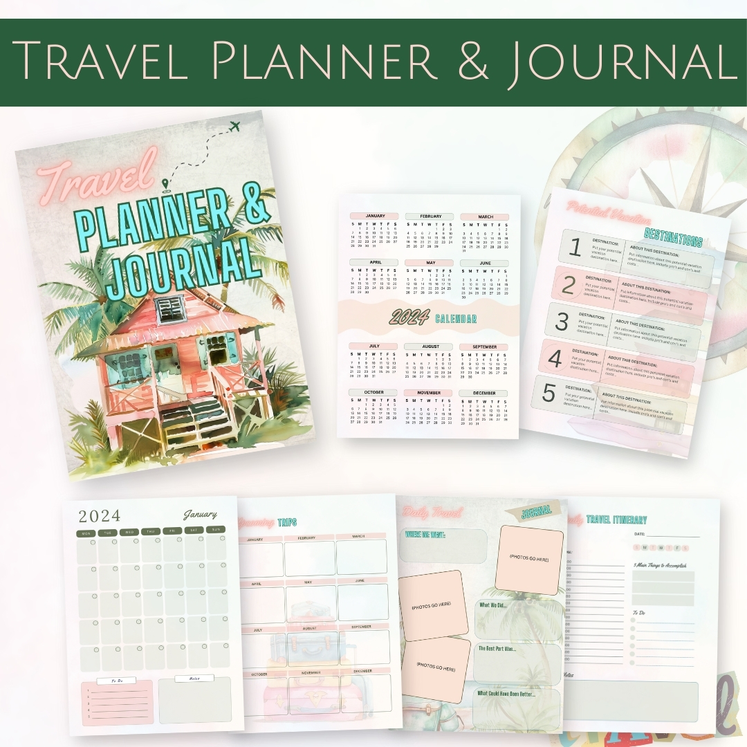 Travel Planner and Journal Overview (tropical)