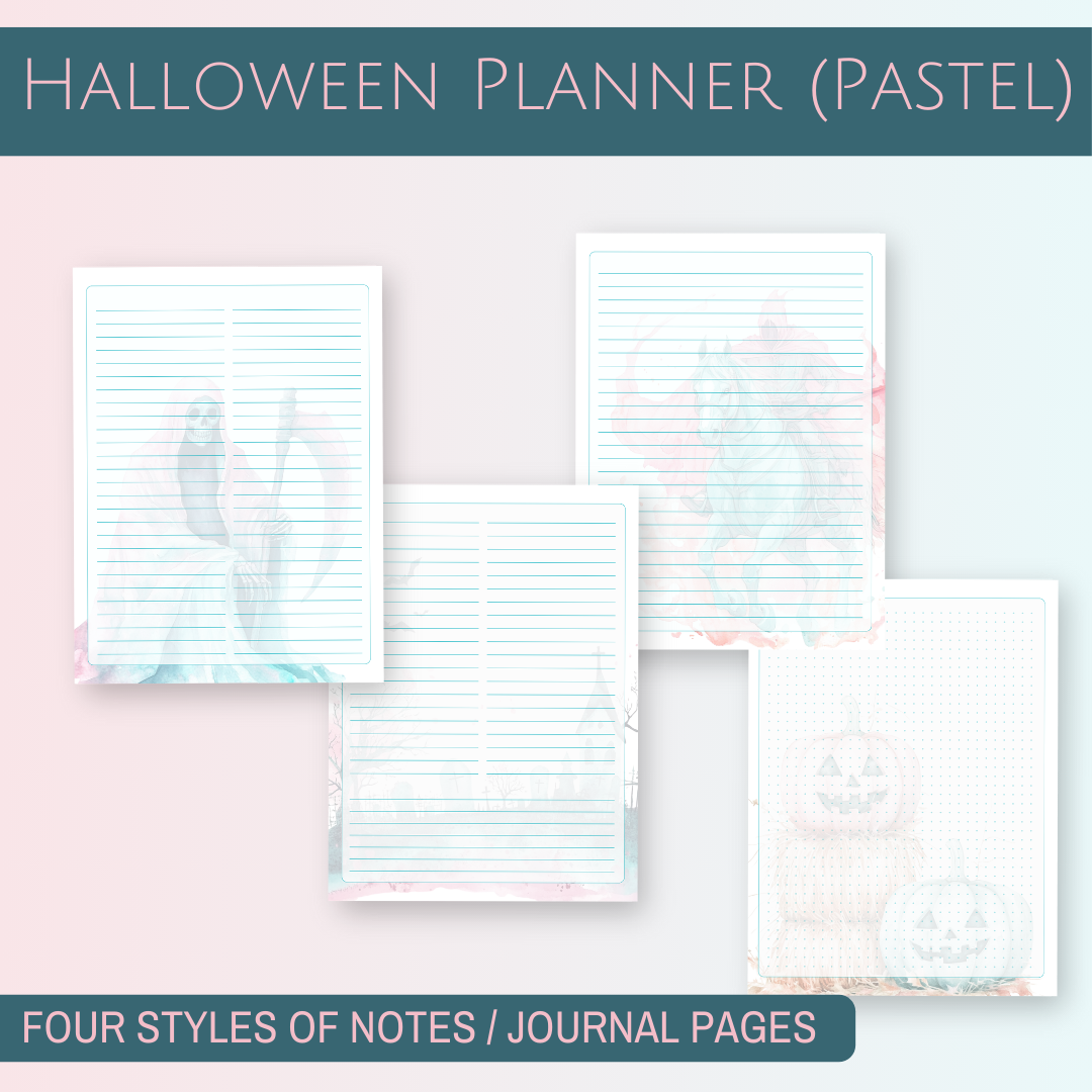 Halloween Planner Notes Pages