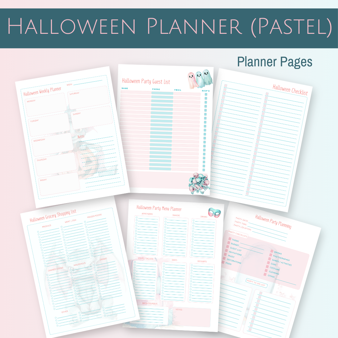Halloween Planner Pages 1