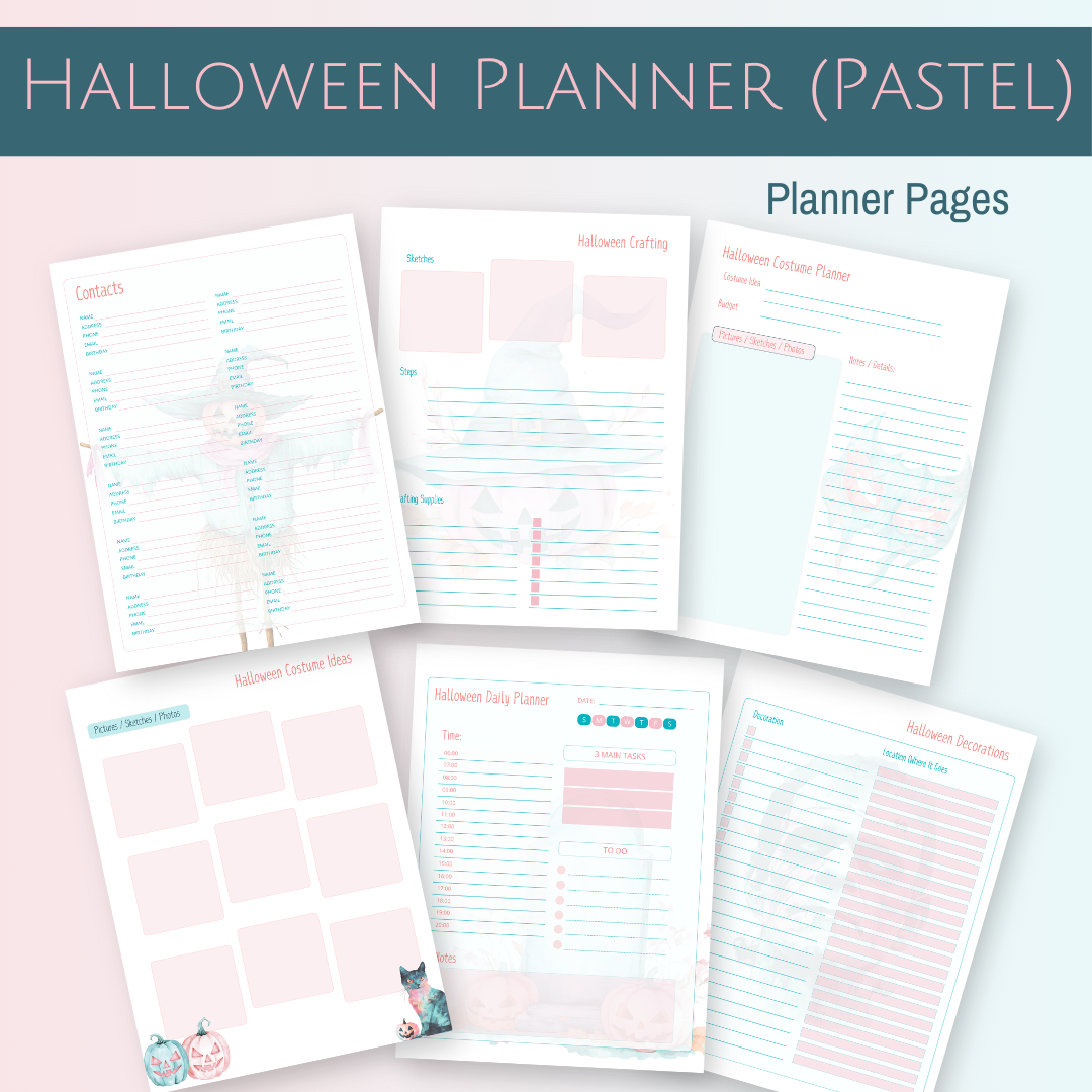 Halloween Planner Pages 2