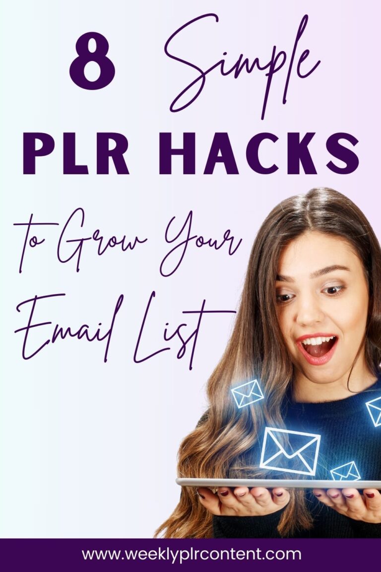 8 Smart Ways to Use PLR to Build an Email List - Weekly PLR Content