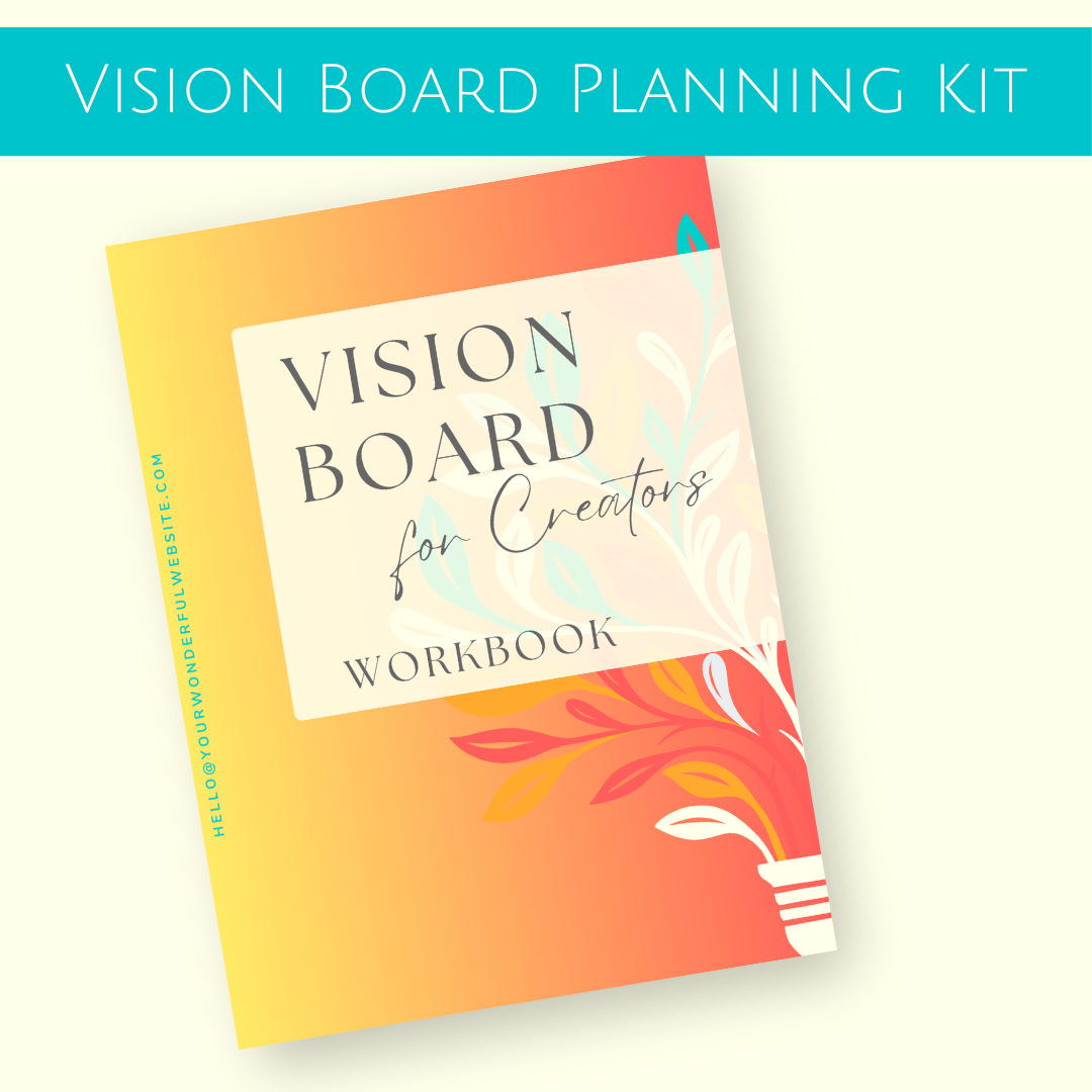 Vision Board for Creators Workbook Cover