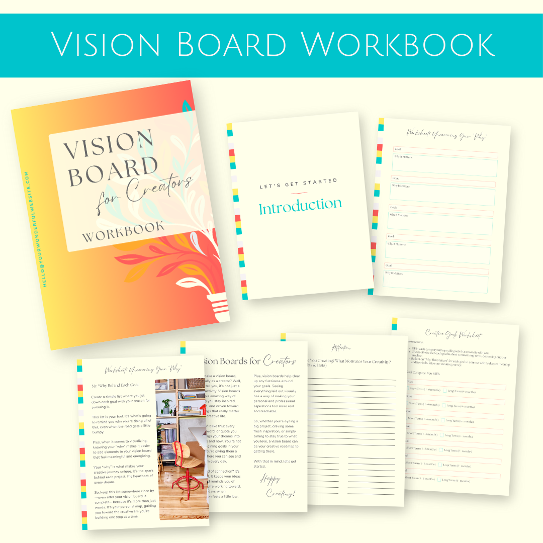 Vision Board for Creators Workbook